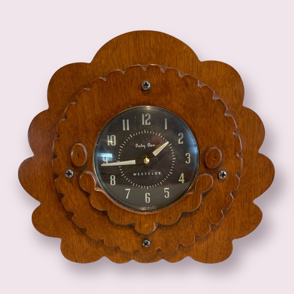 Vintage MCM Westclox w/ Custom Frame